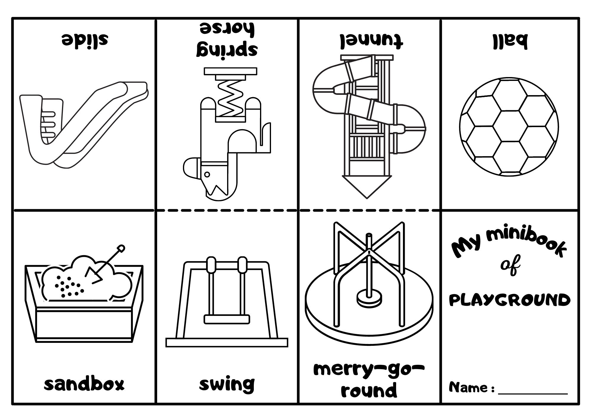 Printable Playground Worksheet